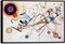 Large Framed Canvas Wall Art Wassily Kandinsky Composition VIII Picture Print of Famous Paintings Abstract Canvas Prints for Living Room Home Decor Wall Decorations